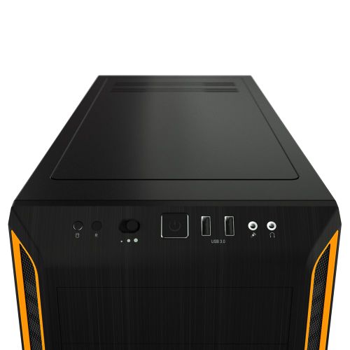 be quiet! BGW20 PURE BASE 600 Window Orange, MB compatibility: ATX / M-ATX / Mini-ITX, Two pre-installed be quiet! Pure Wings 2 140mm fans, Ready for water cooling radiators up to 360mm slika 2