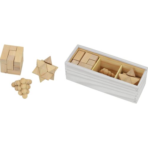 Igra edukativna BRAIN 3D set drvenih puzzli u drvenoj kutiji 20,7x7,7x6,9cm slika 1