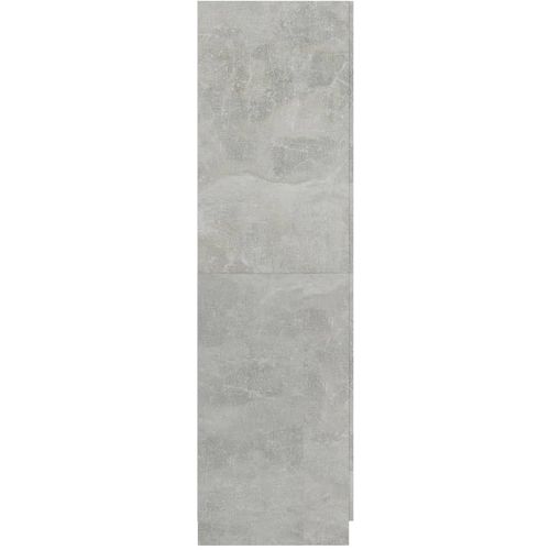 Ormar siva boja betona 80 x 52 x 180 cm od konstruiranog drva slika 7