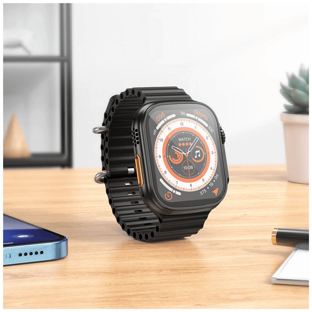 hoco. Sat pametni, 1.96" zaslon, Dual Bluetooth, IP67 - Y12 Black slika 6
