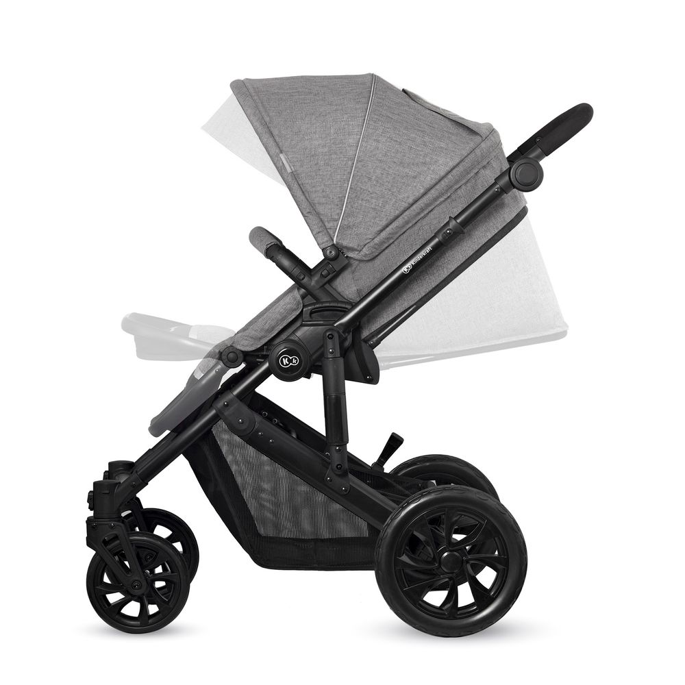 Kinderkraft kolica Prime Lite 3u1, siva slika 10