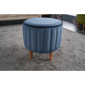 Atelier Del Sofa Tabure, Plava, Lindy Puf - Blue