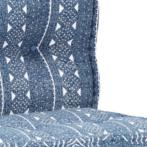 283796 Pouffe 100x100x20 cm Indigo Fabric slika 6