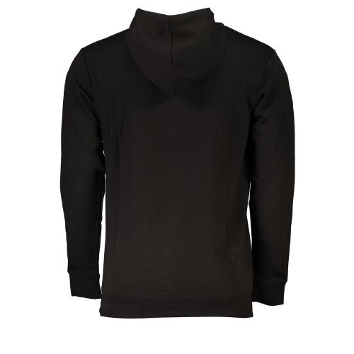 CAVALLI CLASS MEN'S BLACK ZIP-OUT SWEATSHIRT slika 2