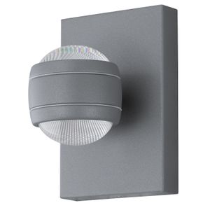 Eglo Sesimba vanjska zidna/2, led, 2x3,7w, čelik/srebrna