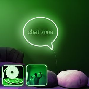 Chat Zone - Medium - Zelena Dekorativna Zidna LED Rasveta