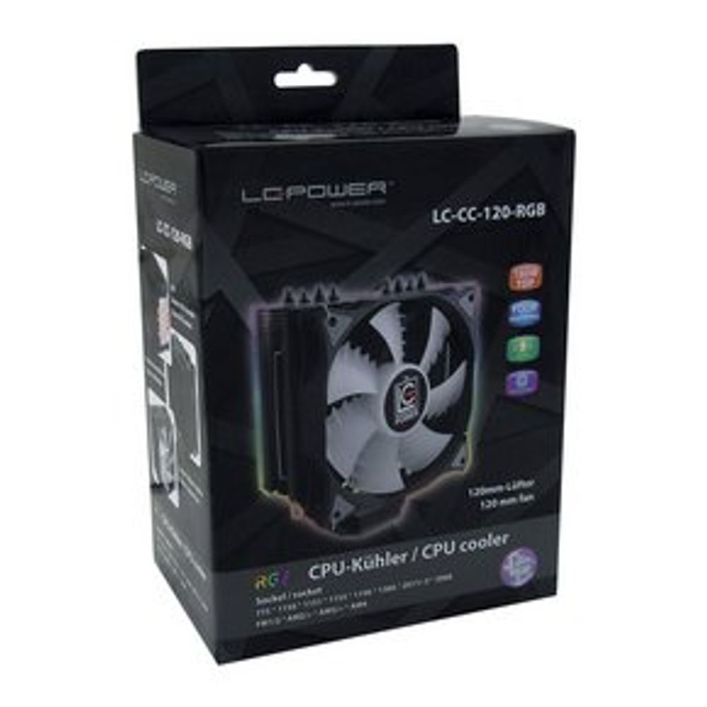 LC-Power cooler LC-CC-120 RGBAMD FM1/FM2/AM2/AM2+/AM3/+/4775/1150/1151/1155/1156/1366/2011/2011-3 slika 2