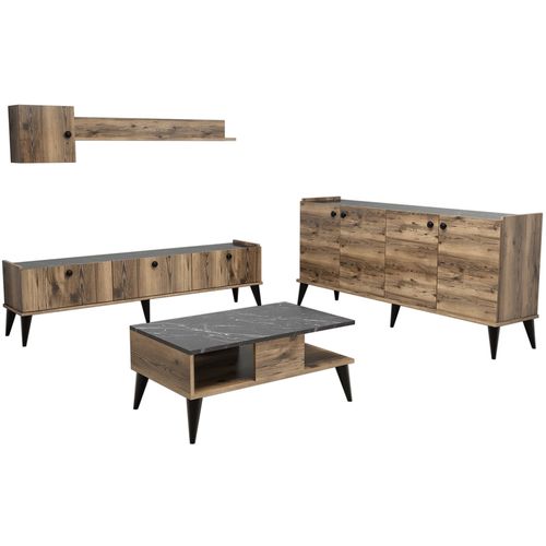 Lidya 2 Walnut
Marble Living Room Furniture Set slika 4