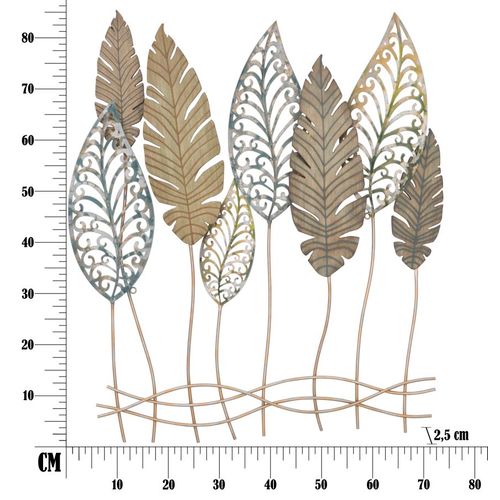 Mauro Ferretti Zidna dekoracija  foglie -c- cm 75x2,5x87 slika 9
