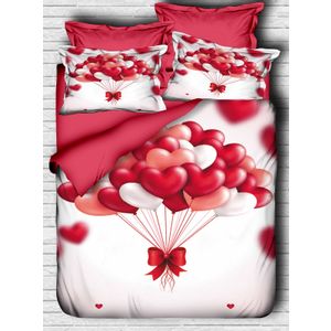 162 Red
Pink
White Double Duvet Cover Set