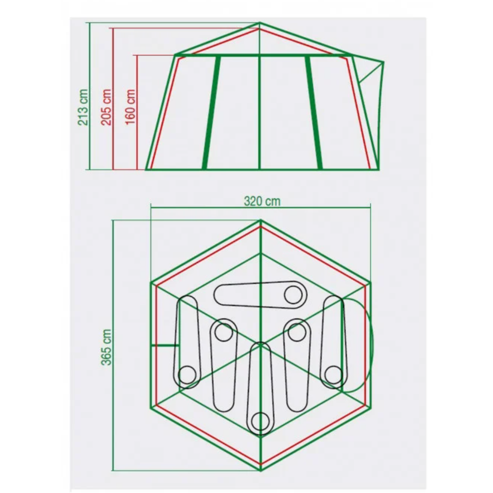 Coleman Šator za šest osoba Polygon 6 slika 6