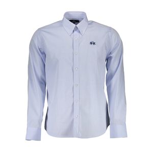 LA MARTINA MEN'S LONG SLEEVE SHIRT BLUE