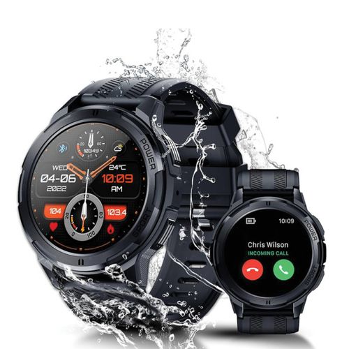 Oukitel BT10 Smart Watch Sport Rugged 410mAh/Heart rate/SpO2/Accelerometer/Crno  sivi slika 1