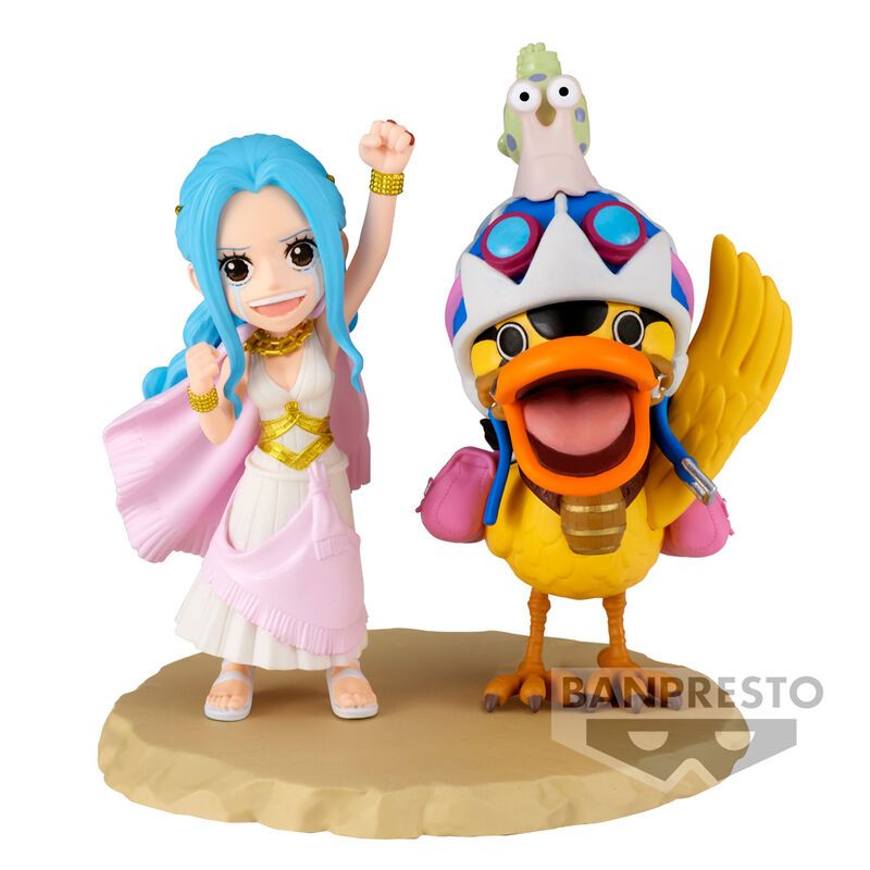 BANPRESTO One Piece world collectable Log Series Nefeltari Vivi & Karoo figure 7cm image