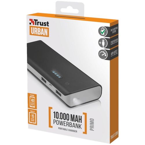 Trust Prijenosna baterija Primo, 10000mAh, crna (21149) slika 7