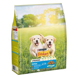 Friskies Junior suha hrana za pse s piletinom, povrćem i mlijekom 2,4 kg