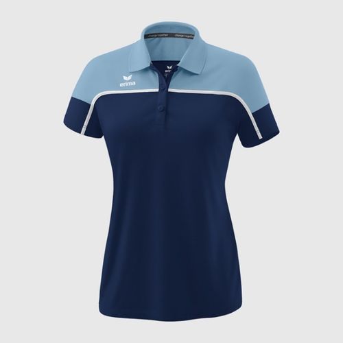 Ženska Majica Erima Change Polo - Nova Navy/Faded Denim/Bijela slika 1