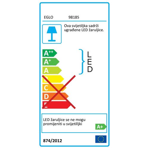 Eglo Faedo 4 vanjska, ubodna, reflektor, led, 10w, rgb-bijela, sa daljinskim slika 2