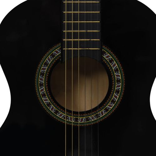 8-dijelni set klasične gitare za početnike crni 1/2 34" slika 34