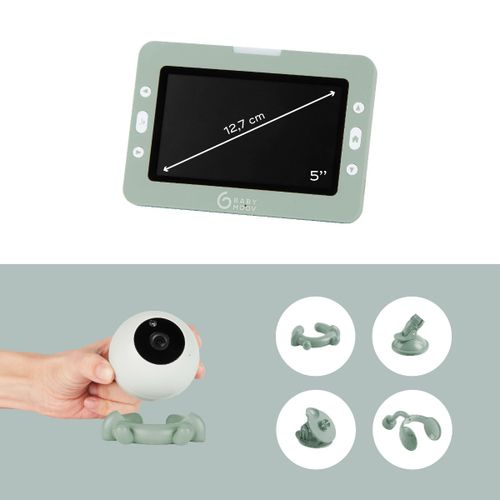 Babymoov video alarm Yoo Go Plus 5" HD - Green slika 3