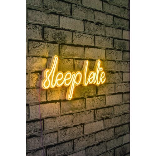 Wallity Ukrasna plastična LED rasvjeta, Sleep Late - Yellow slika 1