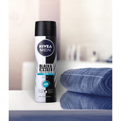 NIVEA Men Dezodorans Invisible for Black & White Fresh 150 ml slika 2