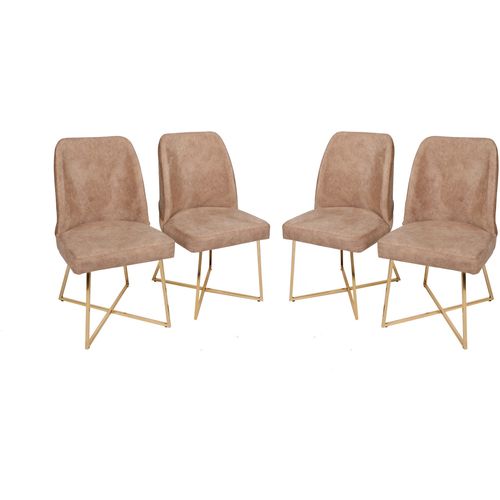 Hanah Home Madrid 913 V4  Gold
Brown Chair Set (4 Pieces) slika 1