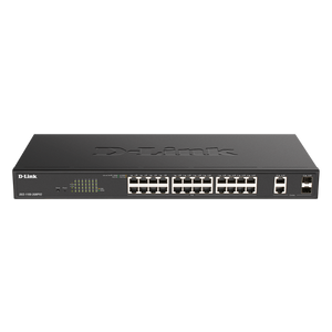 LAN Switch D-Link DGS-1100-26MPV2/E 10/100/1000Mbps 24PoEport/2SFP Smart