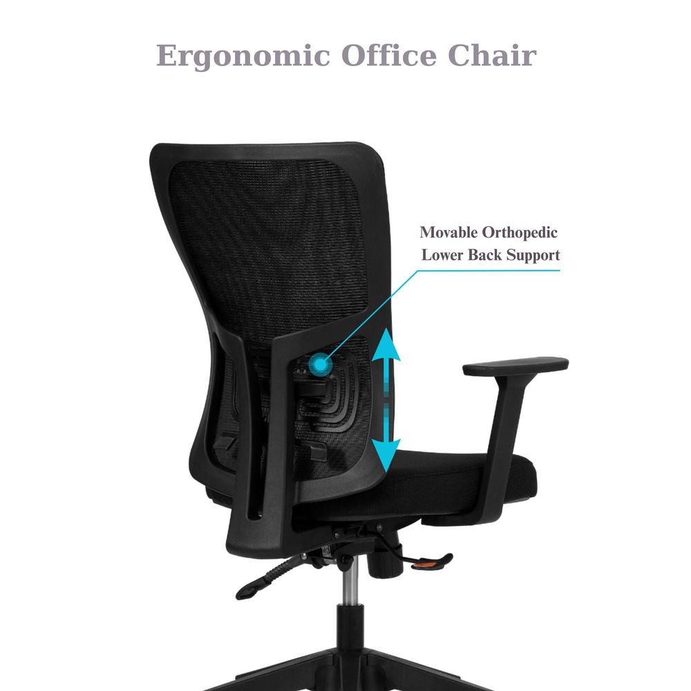 Office chair Lumbar 108 - Black colour slika 7
