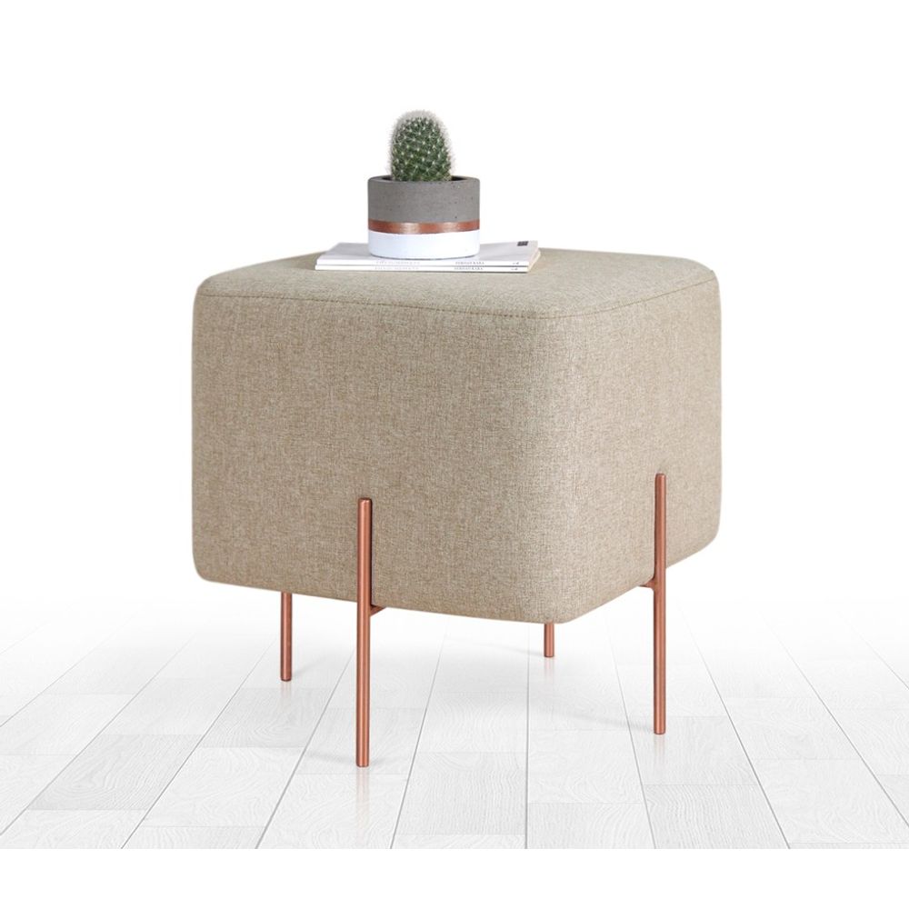 Copper 60 - Otoman Tabure sa Bakarnim Nogama slika 2