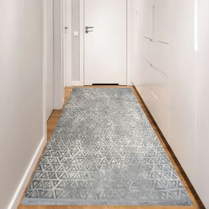 Notta 1108 Sivi/Krem Hodnički Tepih (80 x 250 cm)