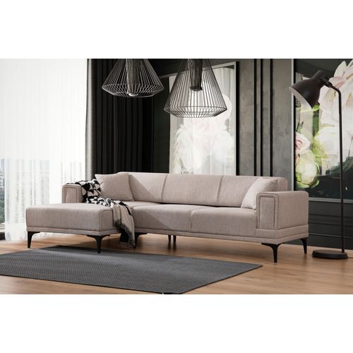 Ugaona Sofa-Krevet 'Horizon Left' - Svijetlo smeđa slika 1