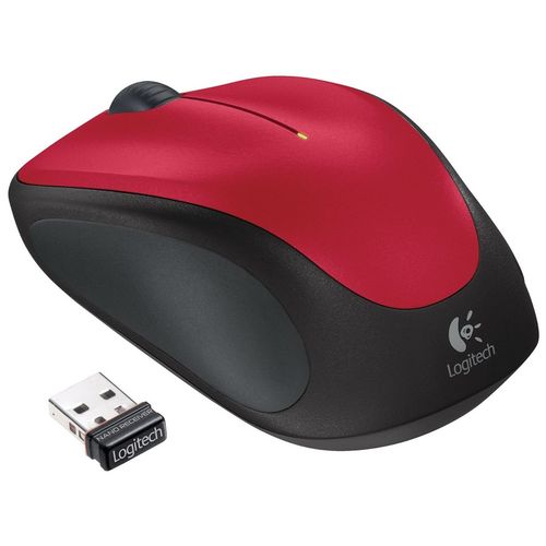 Logitech M235 Wireless Mouse Nano Receiver, Red slika 1