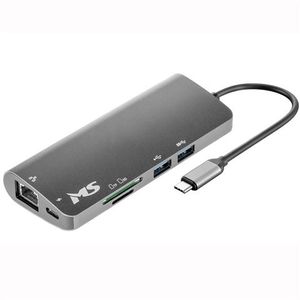 USB HUB MS C500, HDMI1.4+VGA+USB3.0*2+PD+SD/TF2.0+RJ45 1000 M+3.5mm