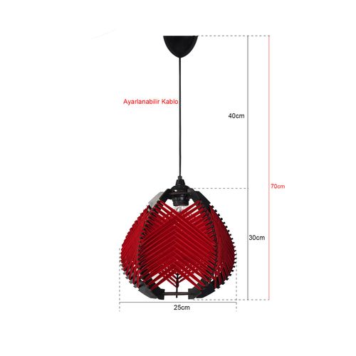 YL229 Red Chandelier slika 3