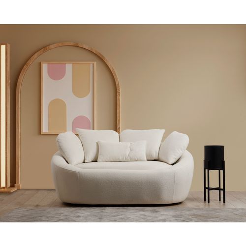 Midye - Love Seat Cream 2-Seat Sofa slika 1