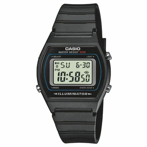 Uniseks sat Casio W-202-1AVEF - Digitalni Crni slika 1