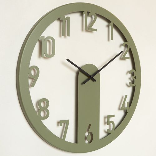 Wallity Ukrasni metalni zidni sat Mood Metal Wall Clock - APS114 - zeleno slika 3