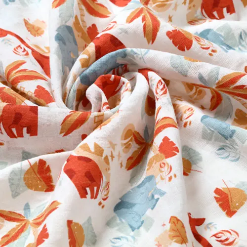 BabyOno Tetra pelene Muslin Safari, pastelno plava slika 2