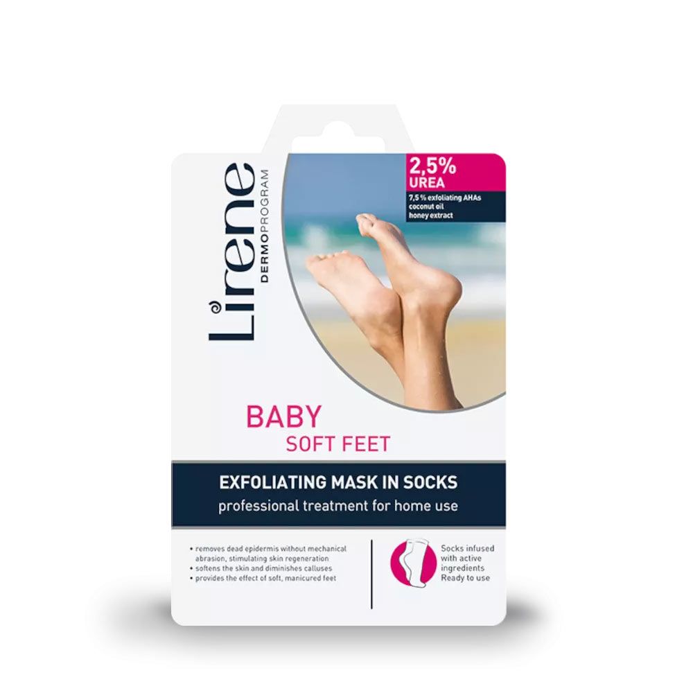 Lirene Baby Soft Feet Piling čarape za stopala 17ml slika 1