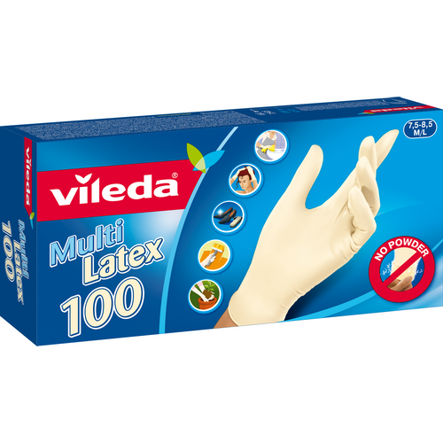 Vileda Rukavice multi latex 100/1 vel. M/L slika 1