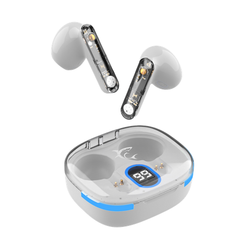 White Shark EARBUDS Slušalice + mikrofon Bluetooth GEB-TWS37 HYPERBEAT Bijele slika 1