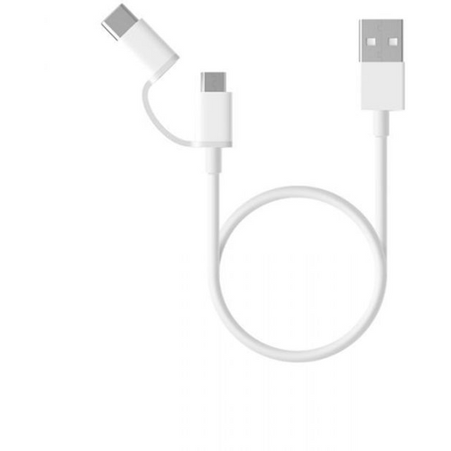 Xiaomi Mi 2-u-1 USB kabel Micro USB to Type C 30cm, bijeli slika 3