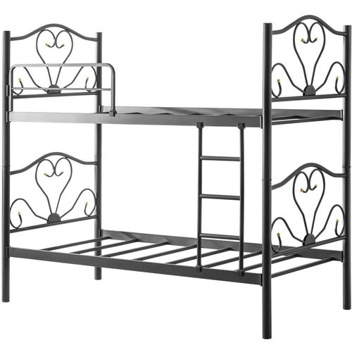 R50 - Black, (90 x 190) Black Bunk Bed slika 7