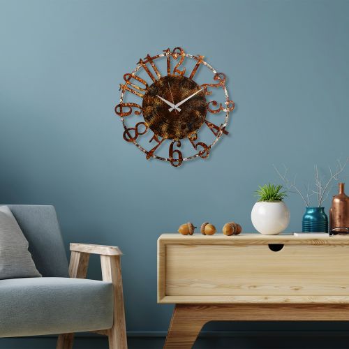 Wallity Ukrasni metalni zidni sat, Metal Wall Clock 15 - 2 slika 2