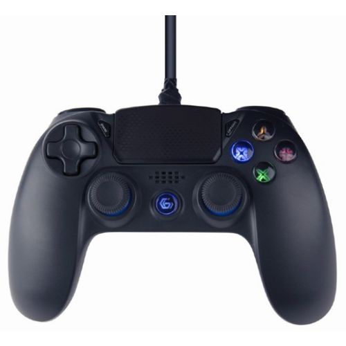 JPD-PS4U-01 Gembird USB 2.0 analog vibration gamepad, PlayStation 4 / PC, 3m black slika 1