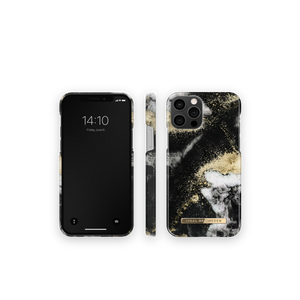 iDeal of Sweden Maskica - iPhone 12 / 12 Pro - Black Galaxy Marble