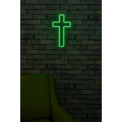 Wallity Ukrasna plastična LED rasvjeta, Cross Sign - Green slika 1