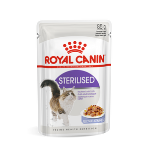 ROYAL CANIN FHN Sterilised Jelly, potpuna hrana u vrećici za  odrasle mačke, za sterilizirane/kastrirane mačke, komadići u želeu 12x86 g