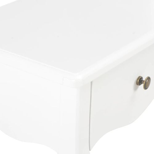 280005 Nightstand White 40x30x50 cm Solid Pine Wood slika 36